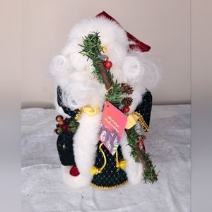 NWT 1996 Vintage Studio 33 Hearth & Home Santa Claus Tree Topper
